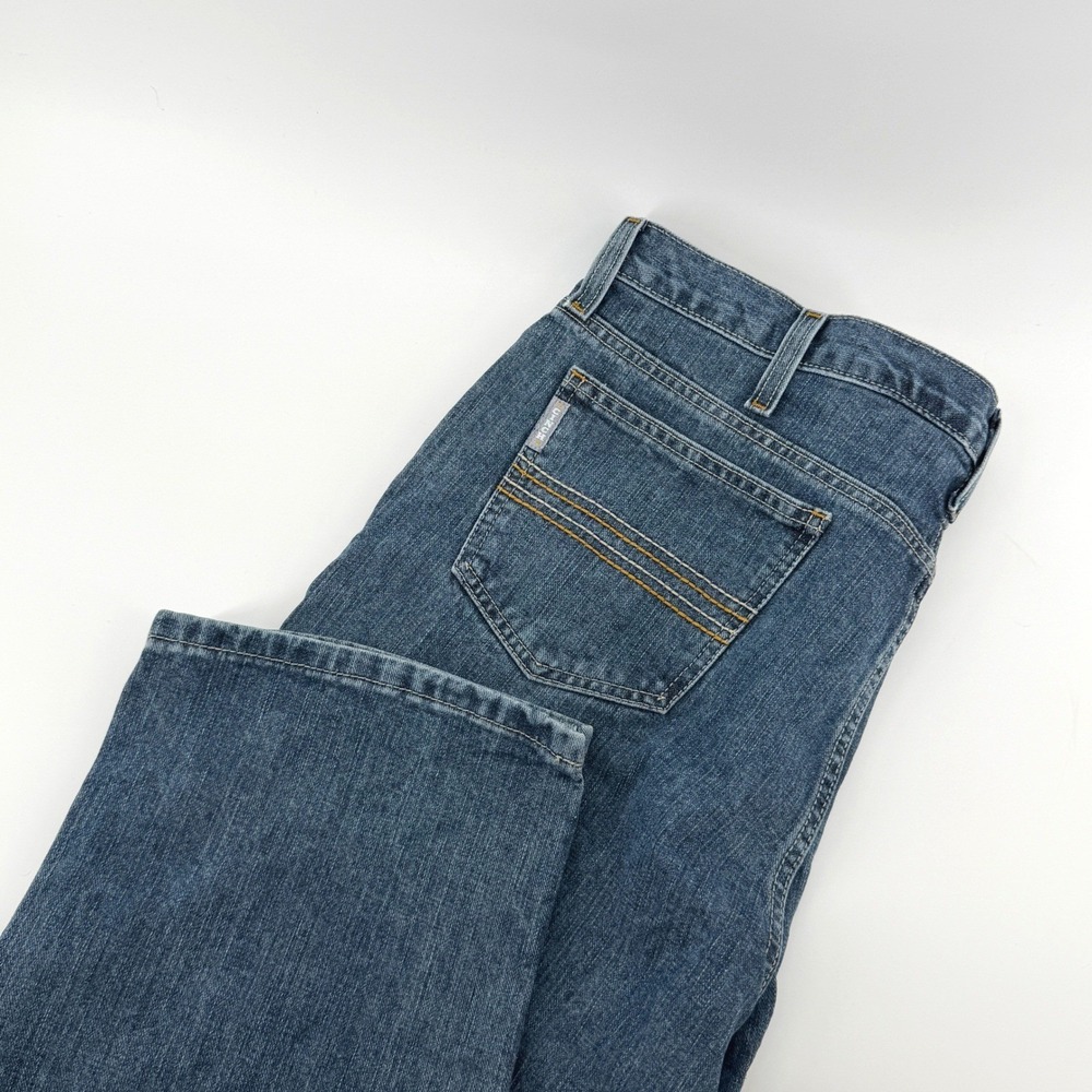 Cinch Up Mens Blue Medium Wash Straight Leg Denim Jeans 38x30 MB98034001